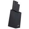 Messerset im Block AMBIENTE BLACK Holz Schwarz