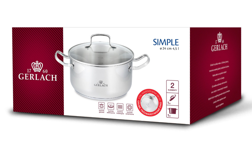 Topf 24cm 4,5l SIMPLE Topf 24cm 4,5l SIMPLE