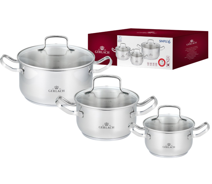6-teiliges Topfset SIMPLE