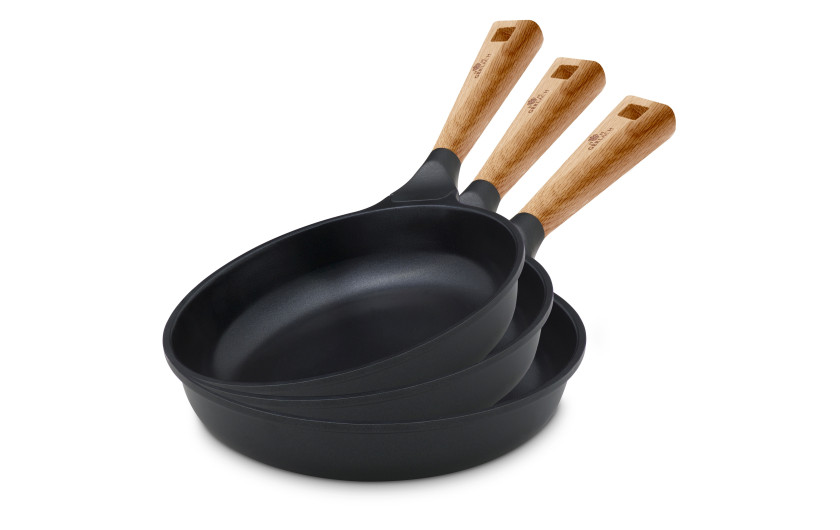 Set 3x frying pans 20/24/28 cm NATUR