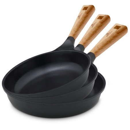 Pfanne 20cm + Pfanne 24cm + Pfanne 28cm NATUR
