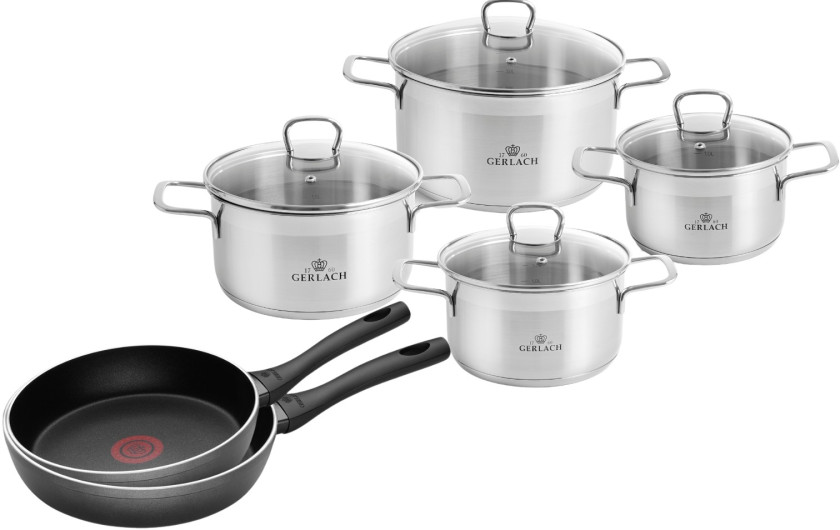 Topfset 8 Teile BRAVA + 2xPfanne 24/28 cm CONTRAST ThermoCoat Topfset 8 Teile BRAVA + 2xPfanne 24/28 cm CONTRAST ThermoCoat