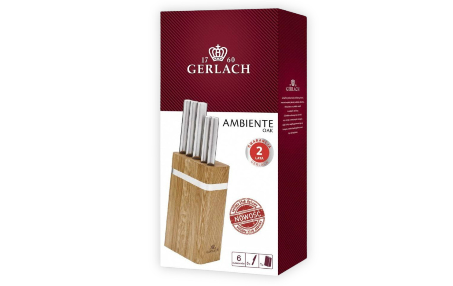 Messerset im Block AMBIENTE OAK Holz