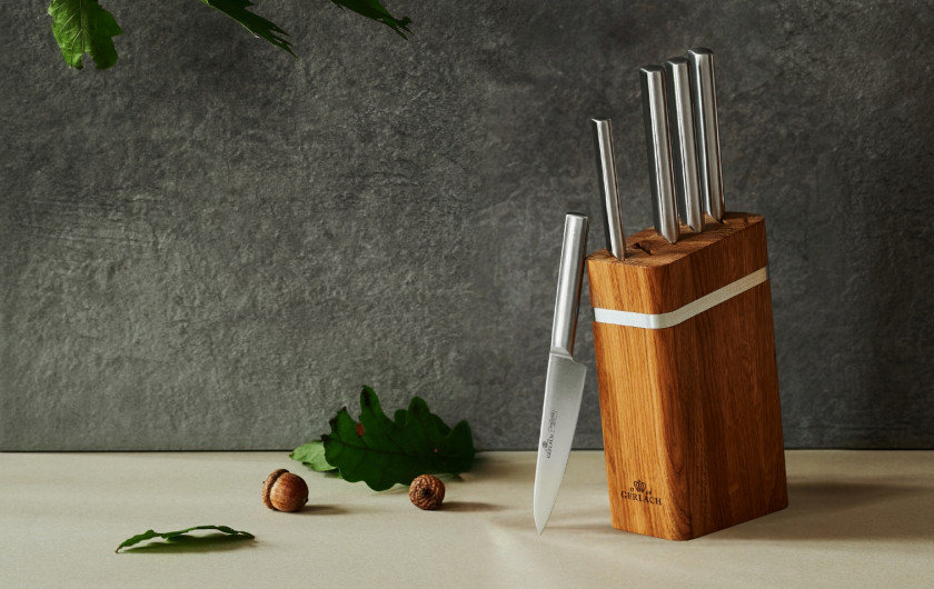 Messerset im Block AMBIENTE OAK Holz