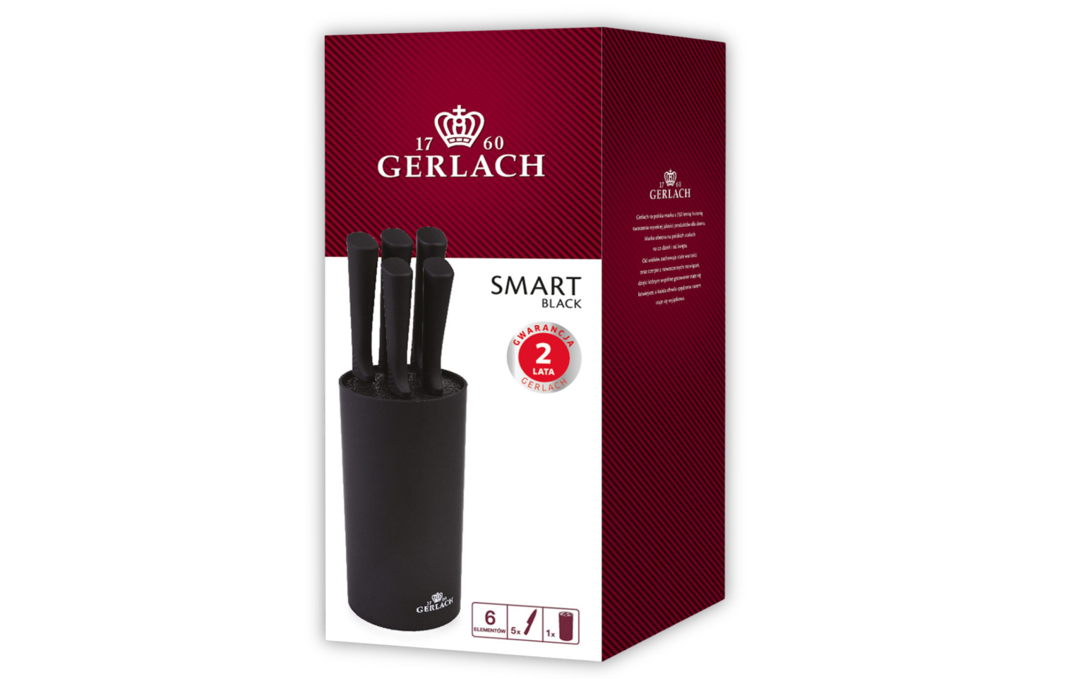 Messerset im Block SMART BLACK