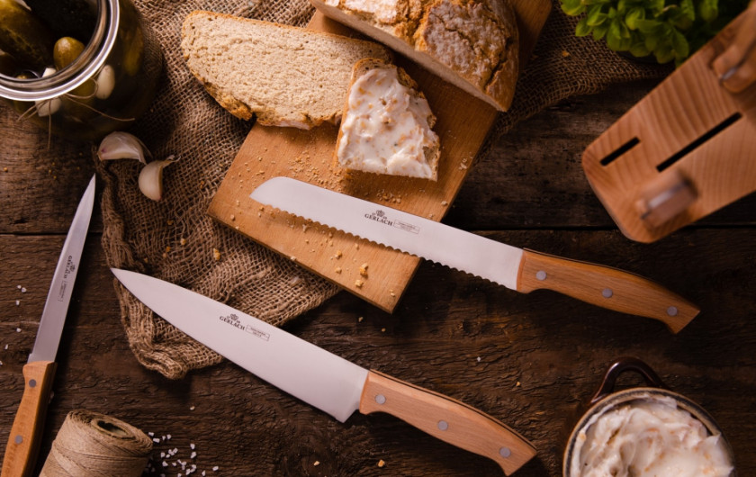 Messerset im Block COUNTRY Holz