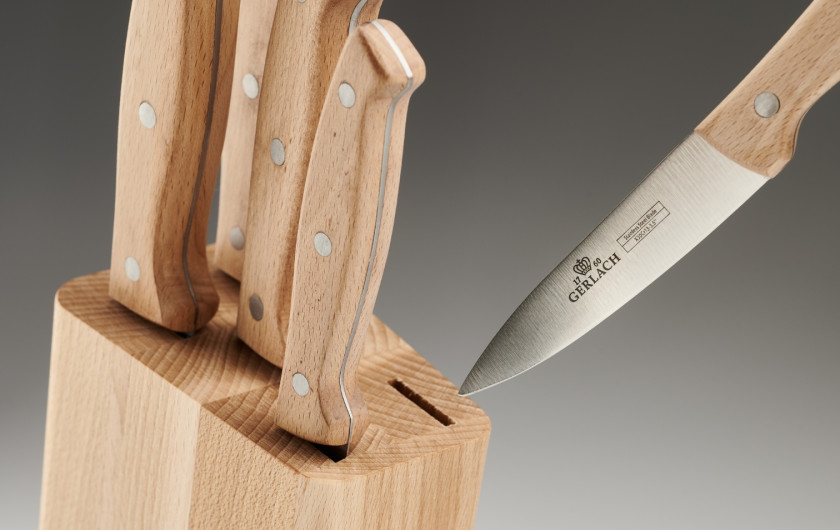 Messerset im Block COUNTRY Holz