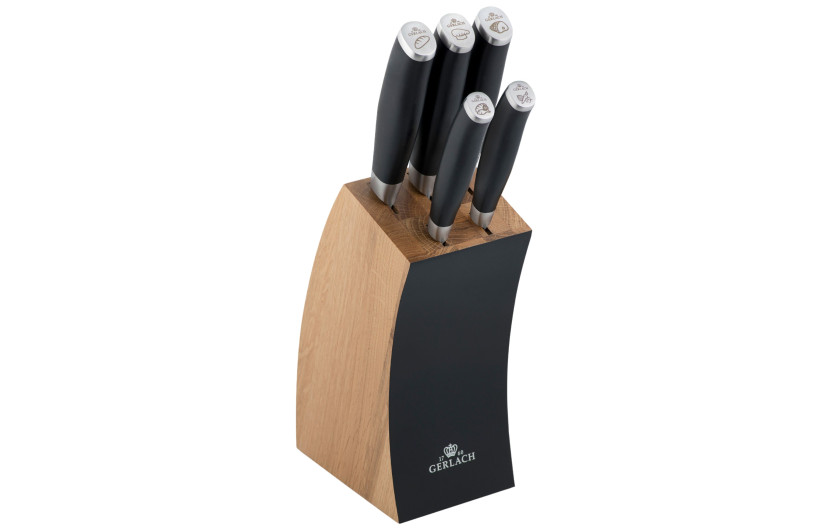 Messerset im Block DECO BLACK