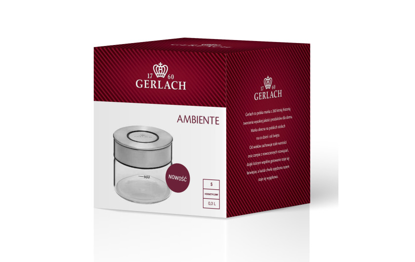 Vorratsglas mit Deckel 0,3l AMBIENTE