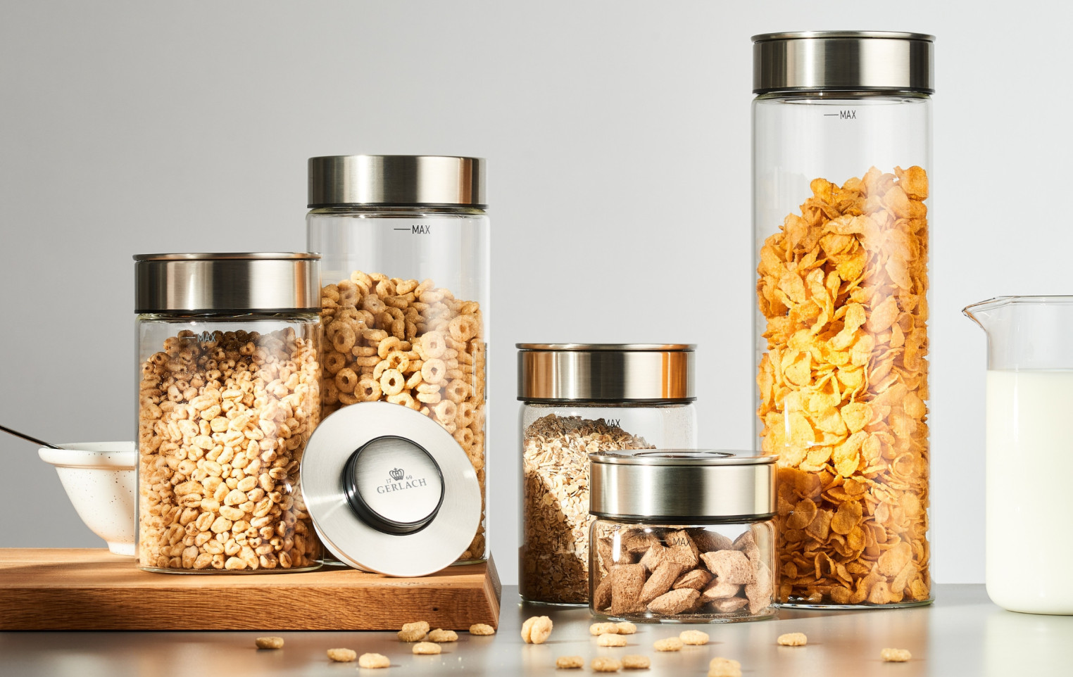 Set Vorratsglas mit Deckel 0,3/0,7/1,3l AMBIENTE