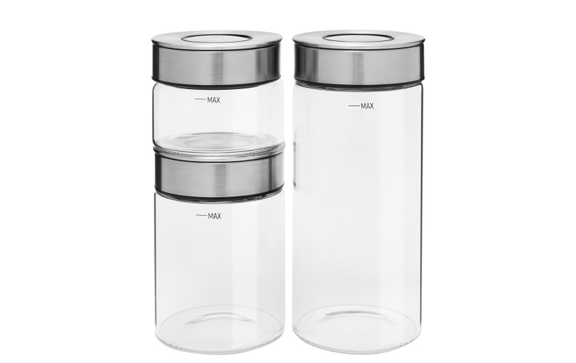 Set Vorratsglas mit Deckel 0,3/0,7/1,3l AMBIENTE