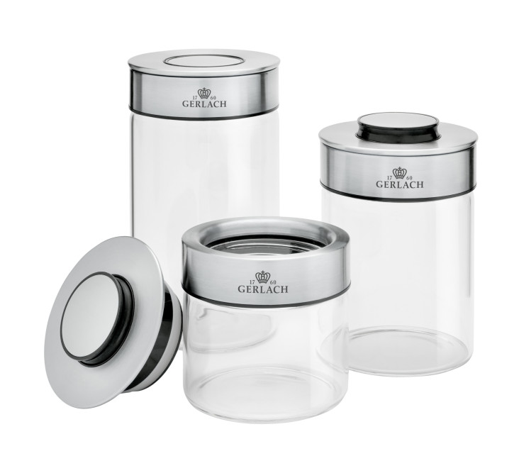 Set Vorratsglas mit Deckel 0,3/0,7/1,3l AMBIENTE