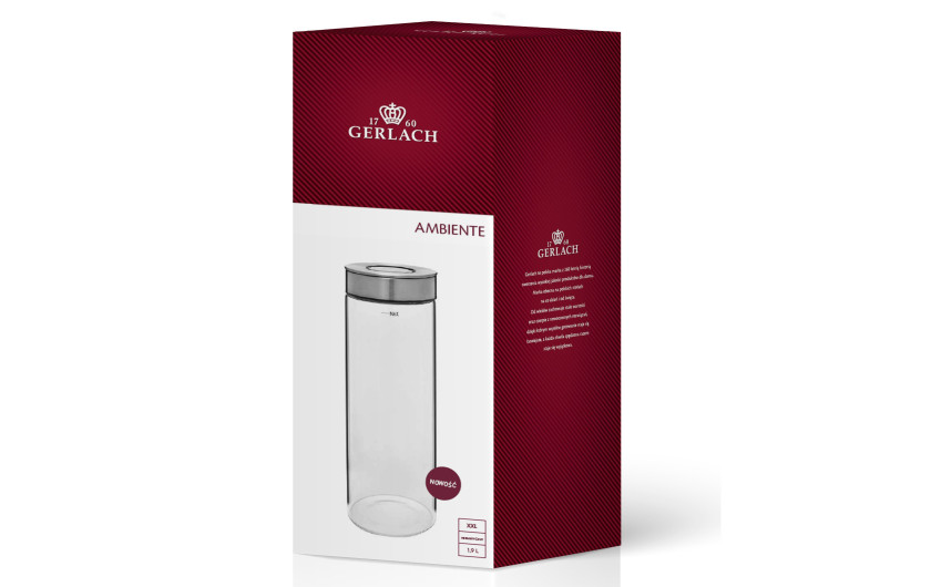 Vorratsglas mit Deckel 1,9l AMBIENTE Vorratsglas mit Deckel 1,9l AMBIENTE