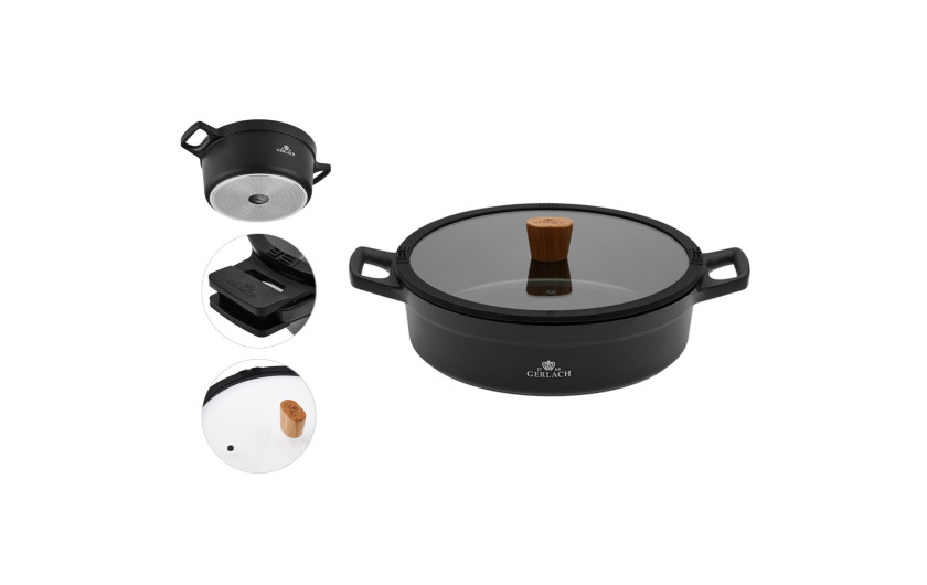 Topfset 4 Teile SMART + T&ouml;pfe 24/28cm NATUR