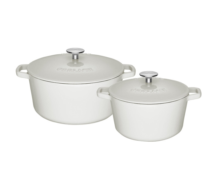 Topfset 2 Teile: Gusseiserner Topf 3l + Gusseiserner Topf 5l NATUR IRON