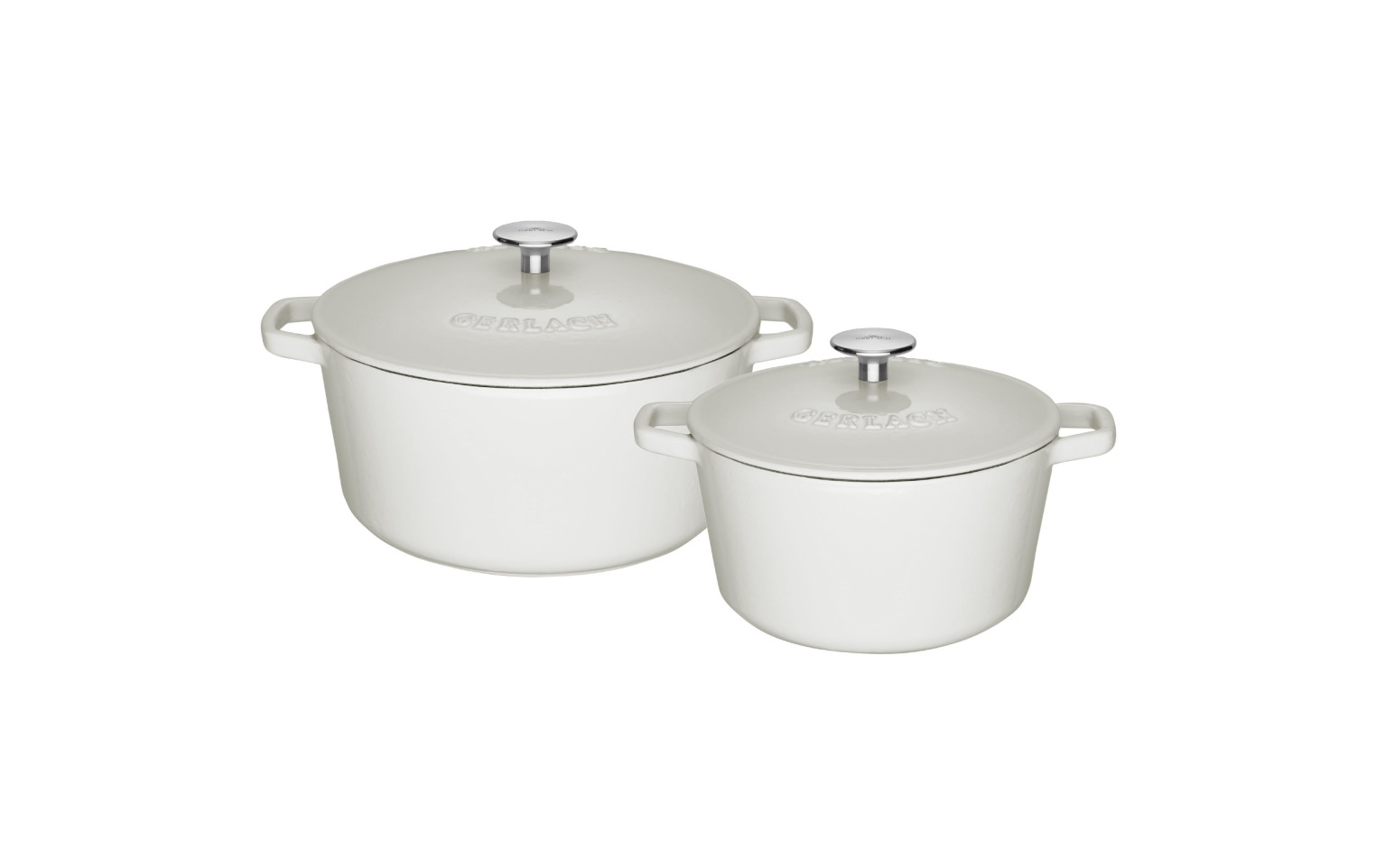 Topfset 2 Teile: Gusseiserner Topf 3l + Gusseiserner Topf 5l NATUR IRON