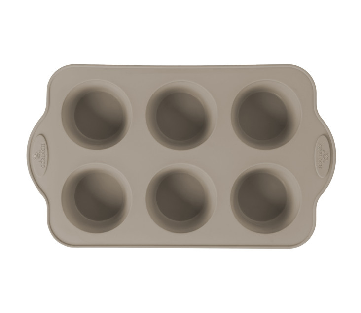 Silikonbackform für 6 Muffins SMART.