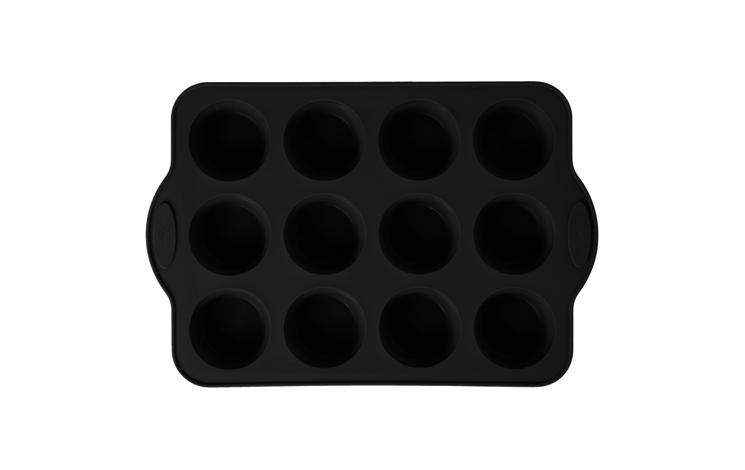 Silikon-Muffinform 12 Teile SMART BLACK