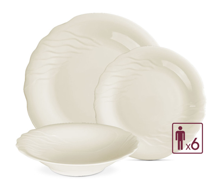 CELESTIA 18-teiliges Geschirrset für 6 Personen.