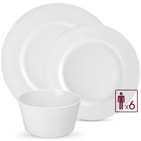 Geschirrset 18 Teile MODERN für 6 Personen