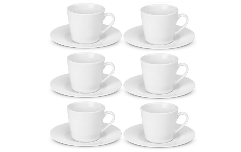Tassen mit Untertassen 12 Teile MODERN für 6 Personen Tassen mit Untertassen 12 Teile MODERN für 6 Personen