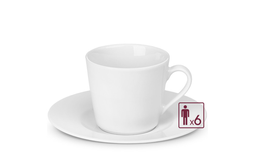 Tassen mit Untertassen 12 Teile MODERN für 6 Personen Tassen mit Untertassen 12 Teile MODERN für 6 Personen