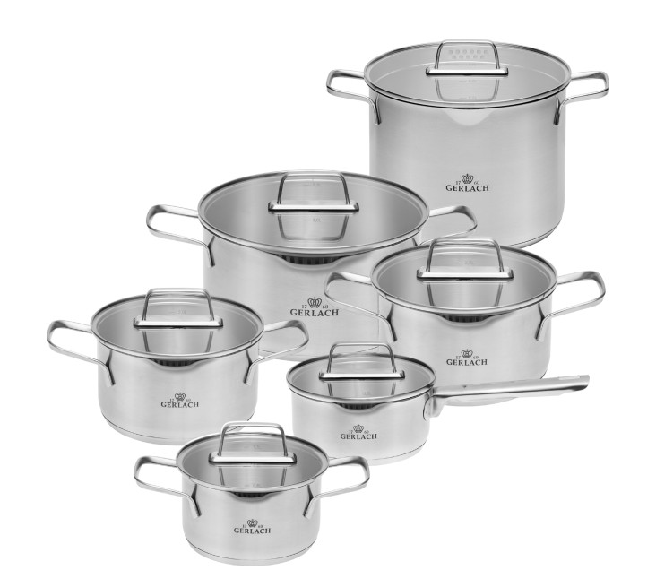 Topfset 10 Teile AMBIENTE + Topf 7l AMBIENTE