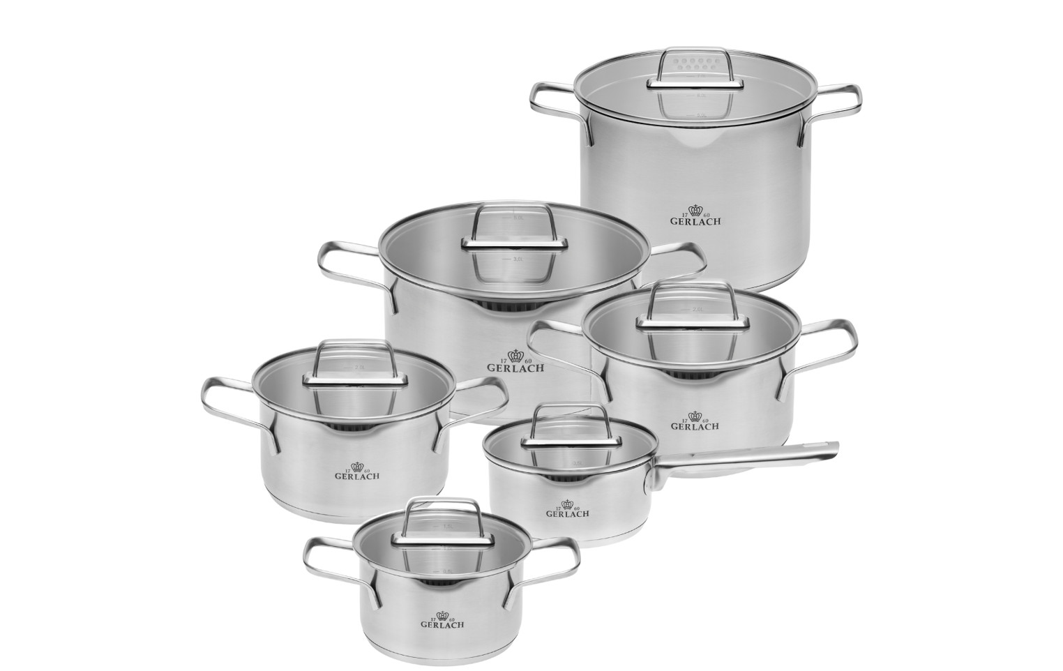Topfset 10 Teile AMBIENTE + Topf 7l AMBIENTE