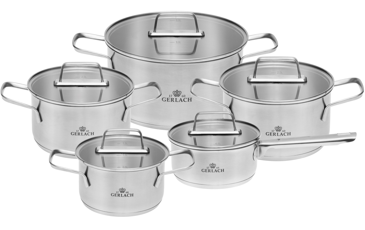 Topfset 10 Teile AMBIENTE + Topf 10l AMBIENTE