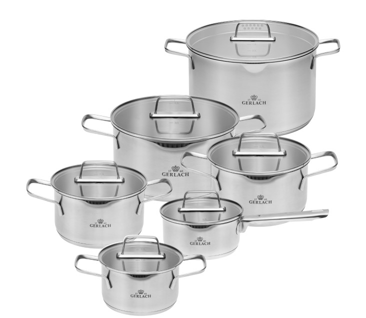 Topfset 10 Teile AMBIENTE + Topf 10l AMBIENTE