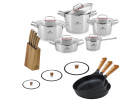 10-teiliges Topfset SUPERIOR + 3 Bratpfannen 20/24/28 cm + 3 Deckel + NATUR Messerblock 10-teiliges Topfset SUPERIOR + 3 Bratpfannen 20/24/28 cm + 3 Deckel + NATUR Messerblock