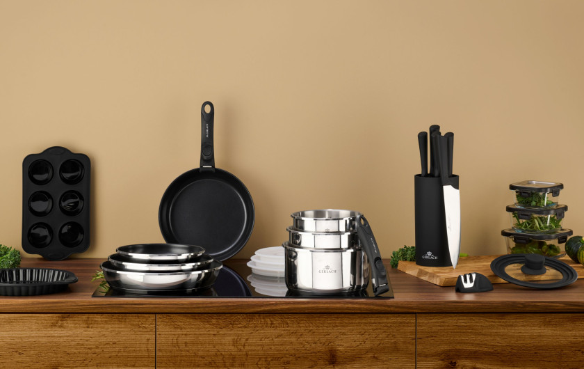 Set of pans 20/24/28 cm SMART STEEL