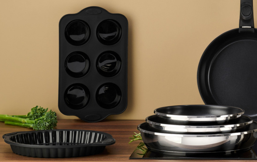Runde Silikon-Backform 22cm SMART BLACK