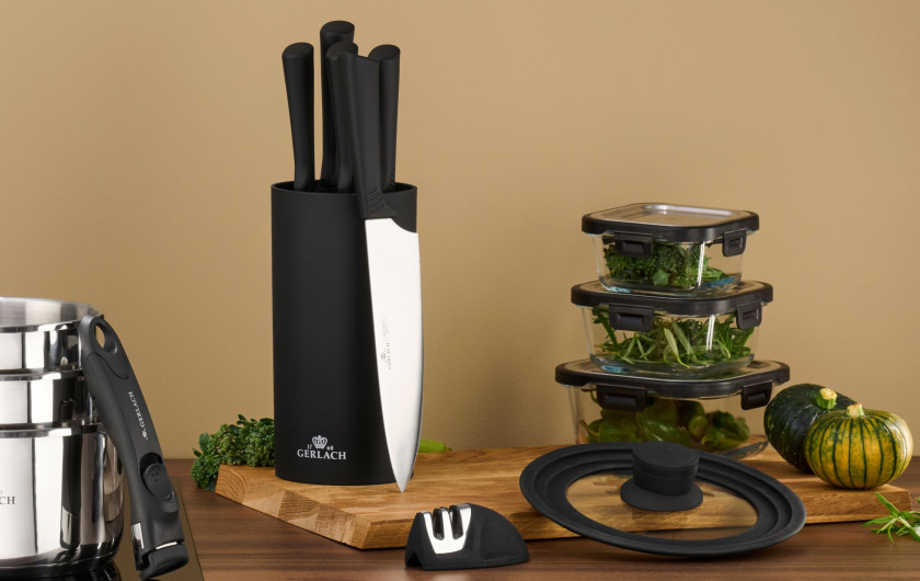 Messerset im Block SMART BLACK Messerset im Block SMART BLACK
