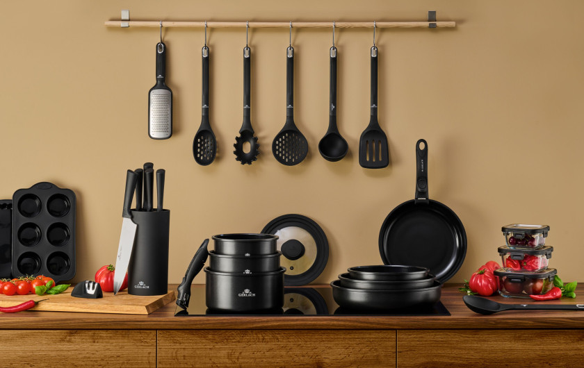 Messerset im Block SMART BLACK Messerset im Block SMART BLACK
