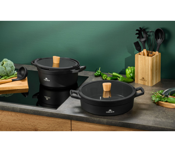 Set 2x NATUR Aluminiumtopf...