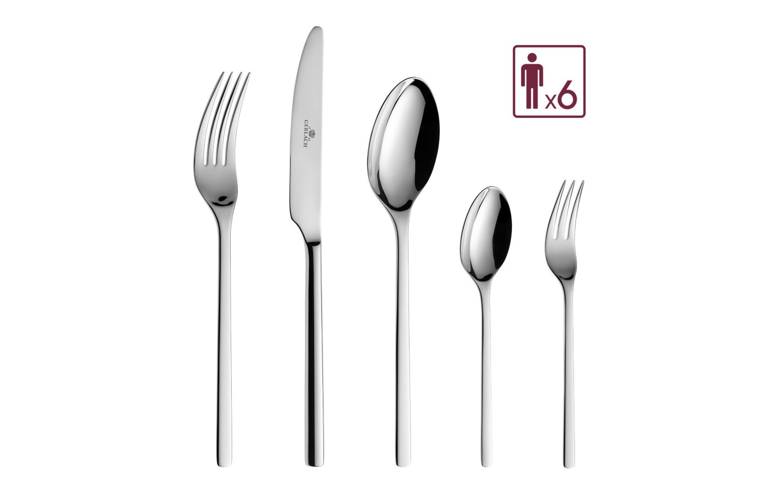 Besteckset 30 Teile MODERN Poliert