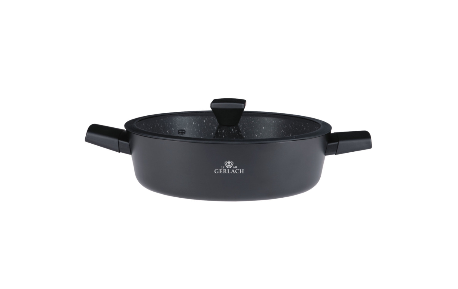 Topfset 3 Teile: Topf 24cm + Topf 28cm + Stieltopf 16cm GRANITEX