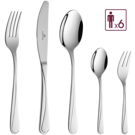 Besteckset 30 Teile MODERN GOLD Poliert