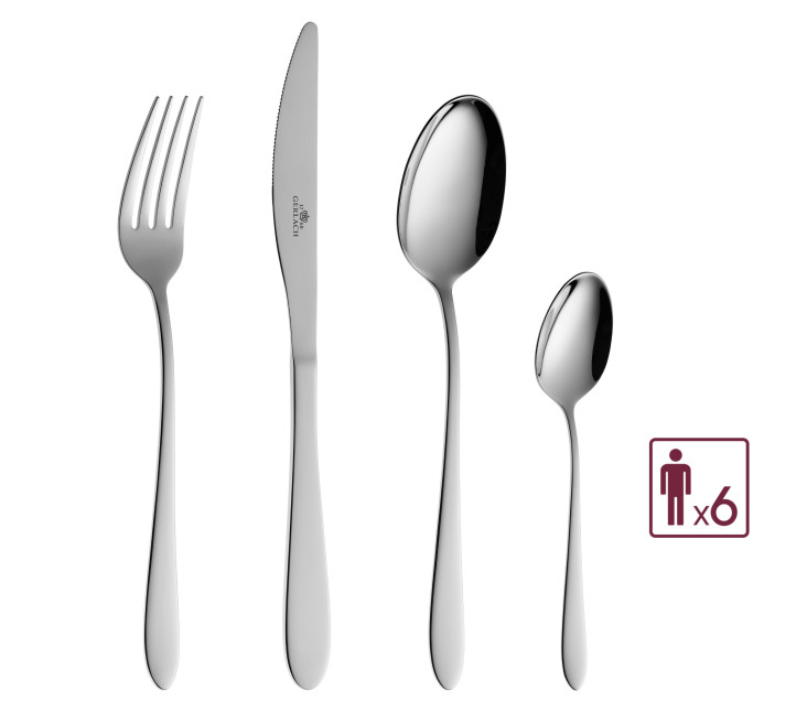 Besteckset 24 Teile DELICATO Poliert