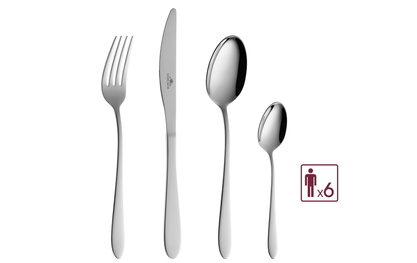 Besteckset 24 Teile DELICATO Poliert
