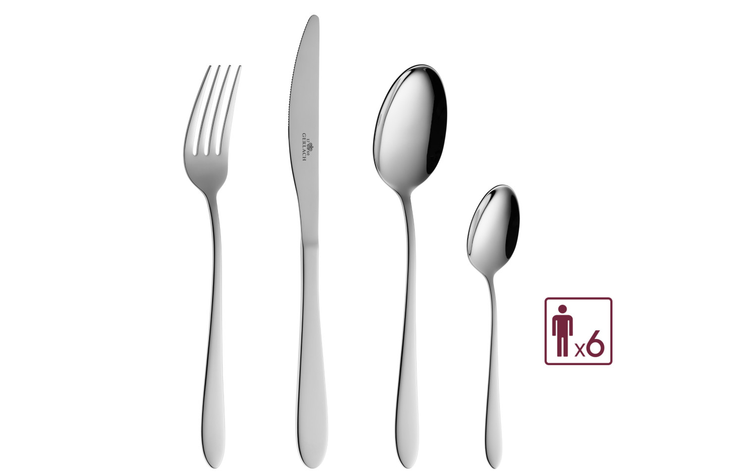 Besteckset 24 Teile DELICATO Poliert