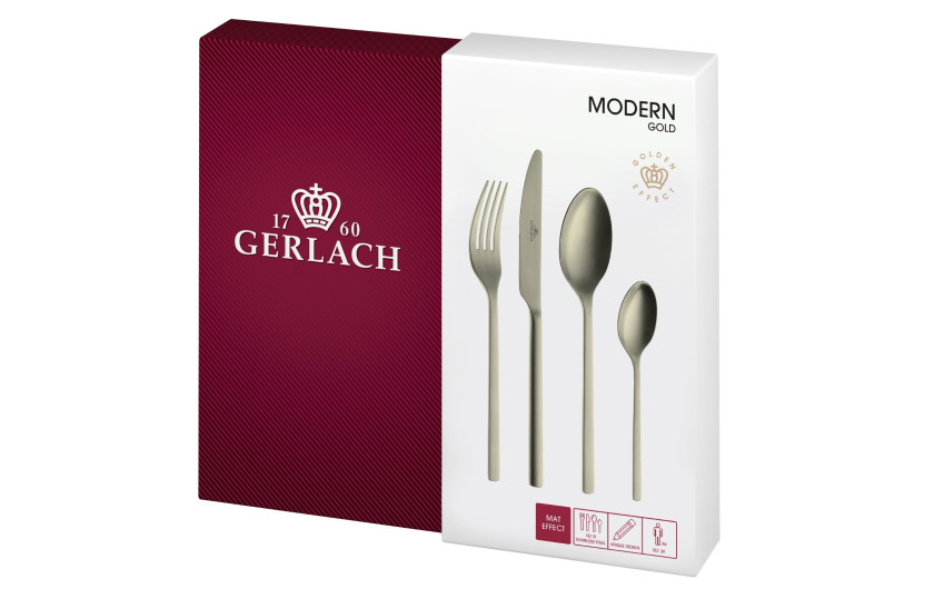 Besteckset 24 Teile MODERN GOLD Matt