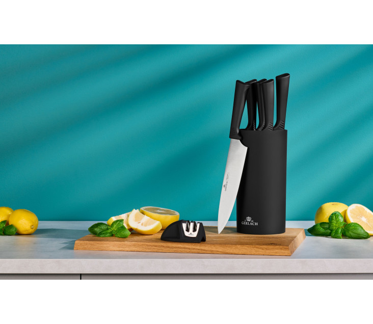 Messerset im Block SMART BLACK