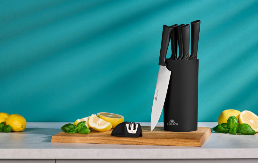 Messerset im Block SMART BLACK Messerset im Block SMART BLACK