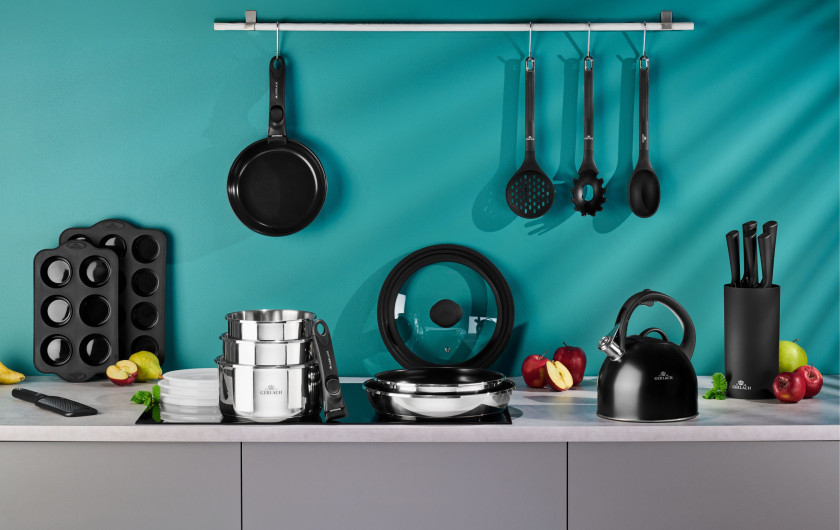 Messerset im Block SMART BLACK Messerset im Block SMART BLACK