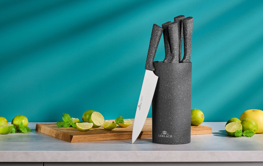 Messerset im Block SMART Granit Messerset im Block SMART Granit