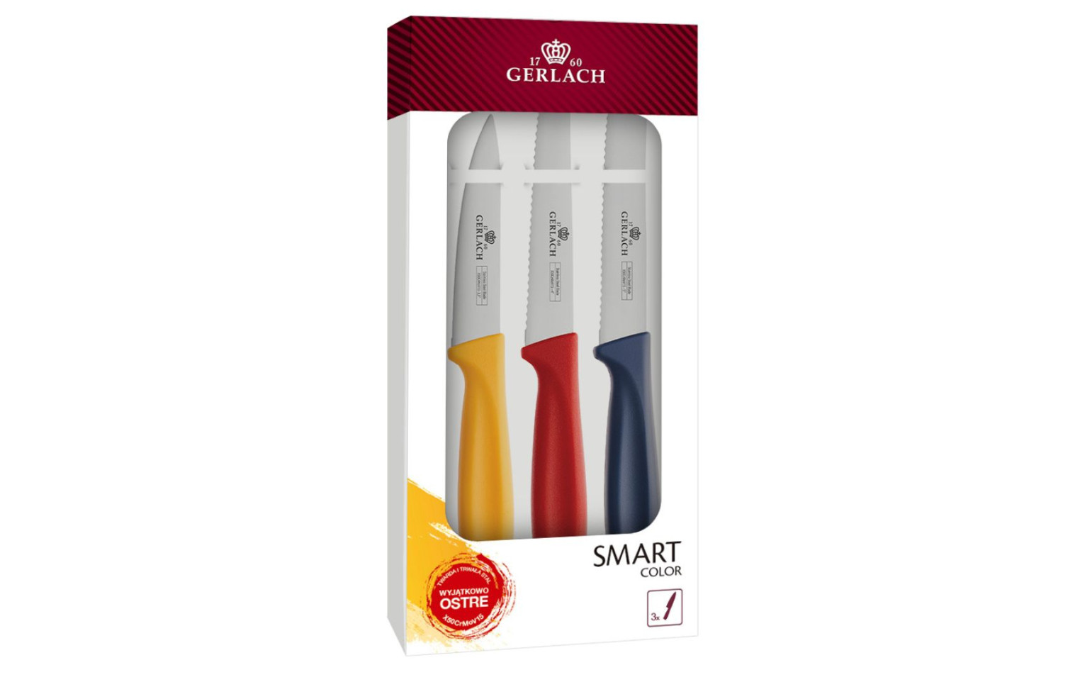 Messerset 3 Teile SMART Color