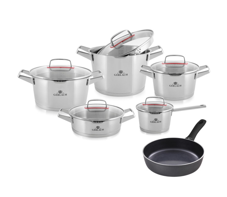 Topfset 10 Teile SUPERIOR + Pfanne 28cm CONTRAST PROCOAT