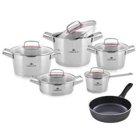 Topfset 10 Teile SUPERIOR + Pfanne 28cm CONTRAST PROCOAT